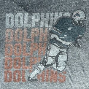 Vintage Miami Dolphins Junk Food Gray T-Shirt Medium